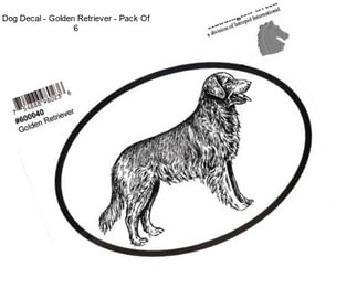 Dog Decal - Golden Retriever - Pack Of 6