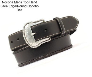 Nocona Mens Top Hand Lace Edge/Round Concho Belt