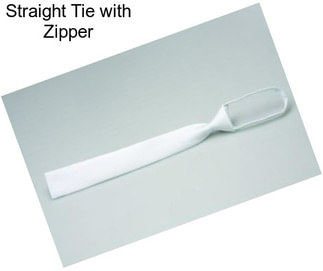 Straight Tie with Zipper