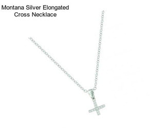 Montana Silver Elongated Cross Necklace