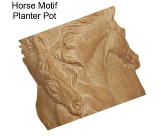 Horse Motif Planter Pot