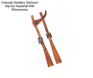 Colorado Saddlery Starburst Slip Ear Headstall With Rhinestones