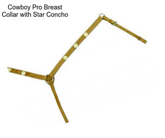 Cowboy Pro Breast Collar with Star Concho