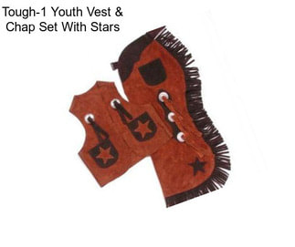 Tough-1 Youth Vest & Chap Set With Stars