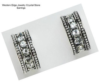Western Edge Jewelry Crystal Stone Earrings