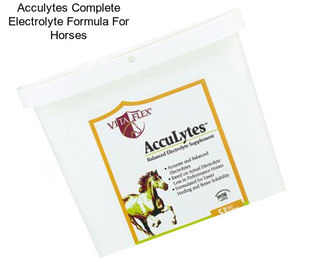 Acculytes Complete Electrolyte Formula For Horses