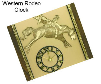 Western Rodeo Clock