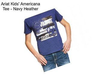 Ariat Kids\' Americana Tee - Navy Heather