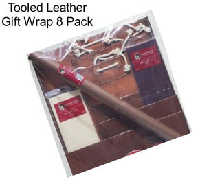 Tooled Leather Gift Wrap 8 Pack