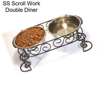 SS Scroll Work Double Diner