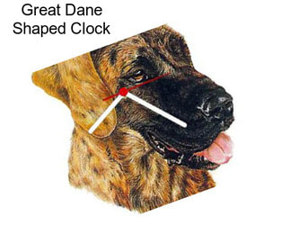 Great Dane Shaped Clock