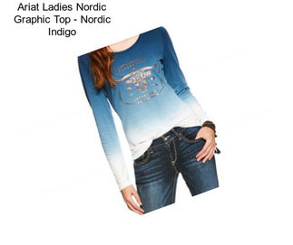 Ariat Ladies Nordic Graphic Top - Nordic Indigo