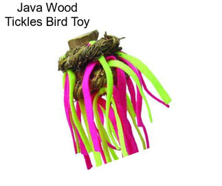 Java Wood Tickles Bird Toy