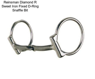 Reinsman Diamond R Sweet Iron Fixed D-Ring Snaffle Bit