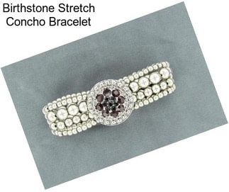 Birthstone Stretch Concho Bracelet