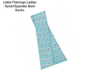 Lettia Flamingo Ladies Nylon/Spandex Boot Socks