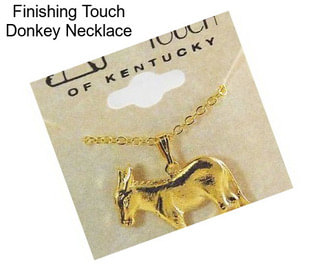 Finishing Touch Donkey Necklace