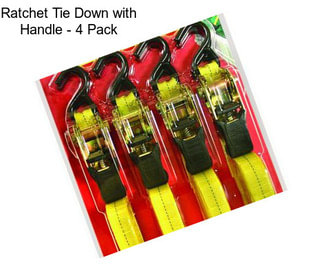 Ratchet Tie Down with Handle - 4 Pack