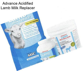 Advance Acidified Lamb Milk Replacer