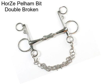 HorZe Pelham Bit Double Broken