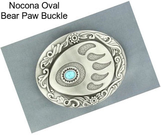 Nocona Oval Bear Paw Buckle