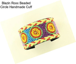 Blazin Roxx Beaded Circle Handmade Cuff