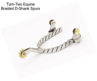 Turn-Two Equine Braided D-Shank Spurs