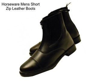 Horseware Mens Short Zip Leather Boots