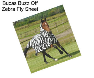 Bucas Buzz Off Zebra Fly Sheet