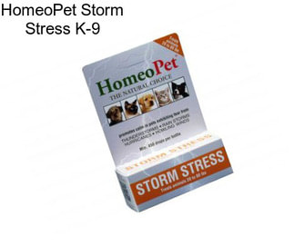 HomeoPet Storm Stress K-9