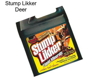 Stump Likker Deer