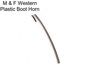 M & F Western Plastic Boot Horn