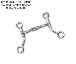 Myler Level 1HBT Shank Twisted Comfort Copper Roller Snaffle Bit