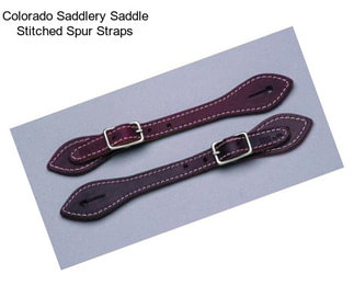 Colorado Saddlery Saddle Stitched Spur Straps