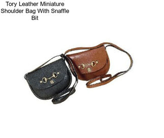 Tory Leather Miniature Shoulder Bag With Snaffle Bit