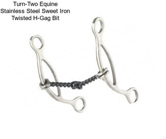 Turn-Two Equine Stainless Steel Sweet Iron Twisted H-Gag Bit