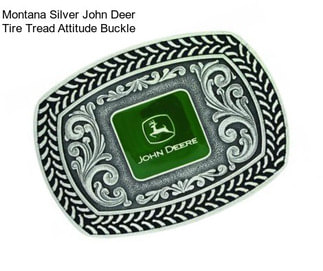 Montana Silver John Deer Tire Tread Attitude Buckle