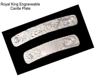 Royal King Engraveable Cantle Plate