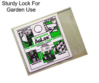 Sturdy Lock For Garden Use