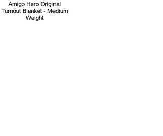 Amigo Hero Original Turnout Blanket - Medium Weight