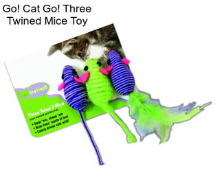 Go! Cat Go! Three Twined Mice Toy