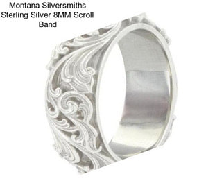Montana Silversmiths Sterling Silver 8MM Scroll Band