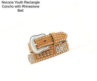 Nocona Youth Rectangle Concho with Rhinestone Belt