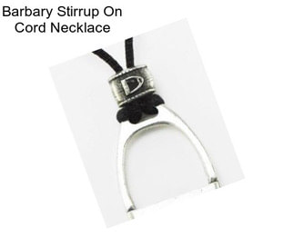 Barbary Stirrup On Cord Necklace