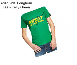 Ariat Kids\' Longhorn Tee - Kelly Green