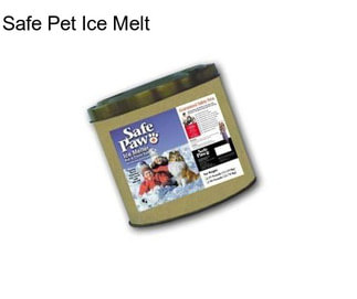 Safe Pet Ice Melt