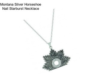 Montana Silver Horseshoe Nail Starburst Necklace