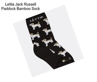 Lettia Jack Russell Paddock Bamboo Sock