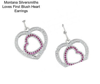 Montana Silversmiths Loves First Blush Heart Earrings