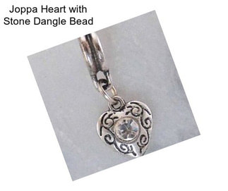 Joppa Heart with Stone Dangle Bead